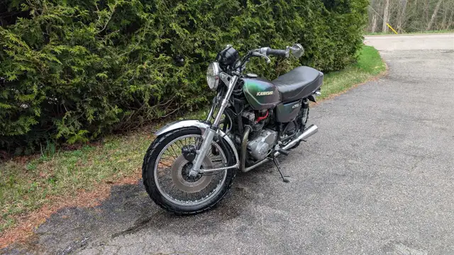 Vintage 70s motorcycle - 1977 Kawasaki 750B in Street, Cruisers & Choppers in Sault Ste. Marie - Image 6