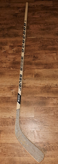 signed hockey stick