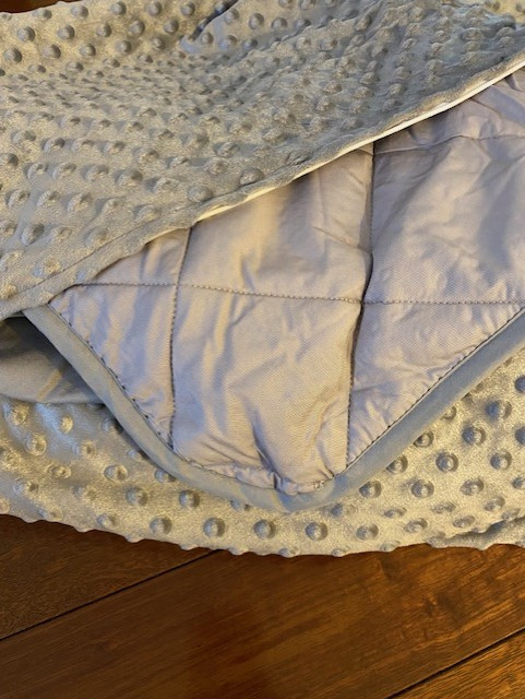 Grey Cooling Bamboo Weighted Blanket 10 lbs, 40x60 in Other in Kitchener / Waterloo