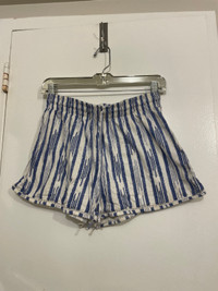 Blue Striped Shorts (S) 