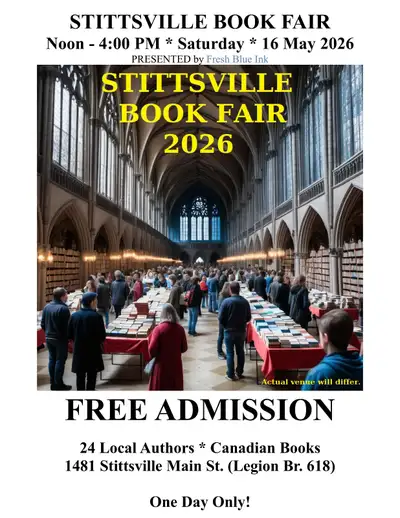 Fresh Blue Ink PRESENTS Stittsville Book Fair 2026 (16 May), View more