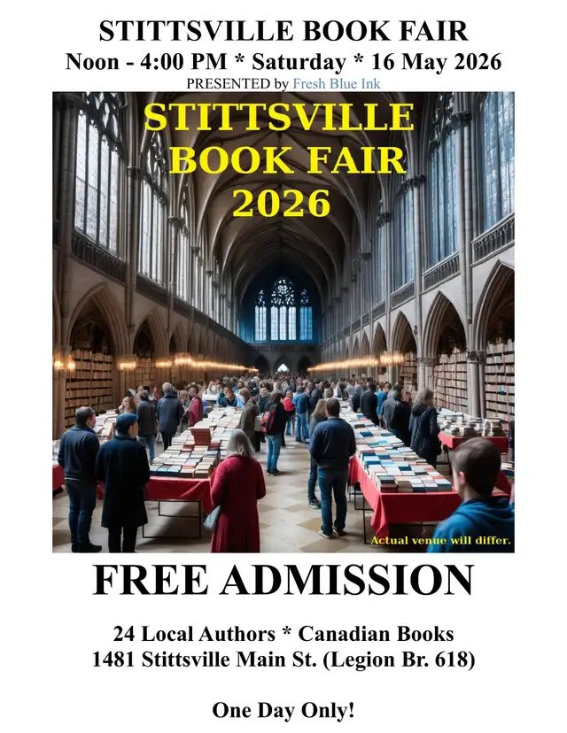 Fresh Blue Ink PRESENTS Stittsville Book Fair 2026 (16 May) in Events in Ottawa - Image 2