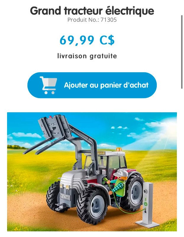 Playmobils ferme / tracteur / cycliste Neuf dans Jouets et jeux  à Saint-Jean-sur-Richelieu - Image 3