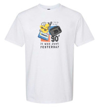 T-shirt 90's, It Was Just Yesterday, White Shirt, Retro Large
