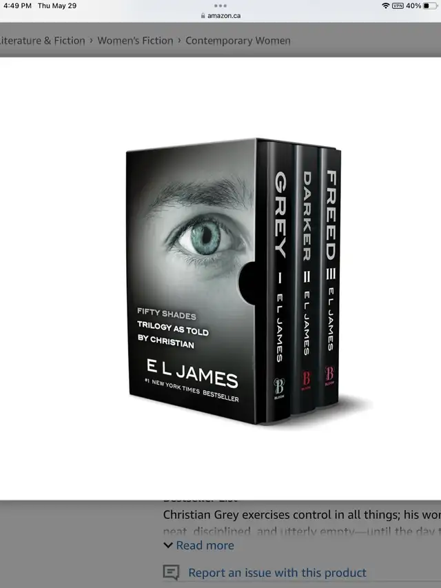 Fifty Shades Trilogy series paperback box set “Brand New!” in Fiction in London - Image 3