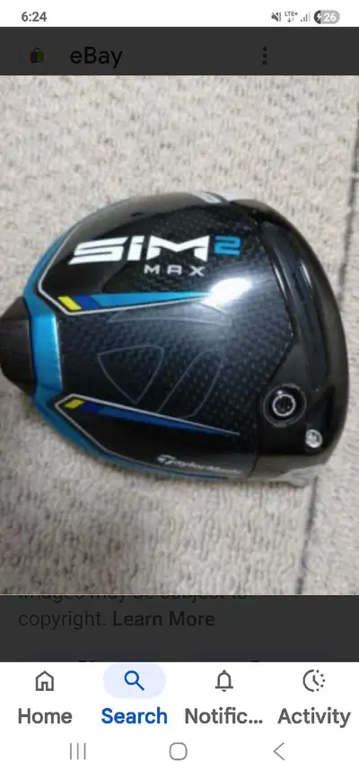 TaylorMade SIM2 Max Driver head, View more