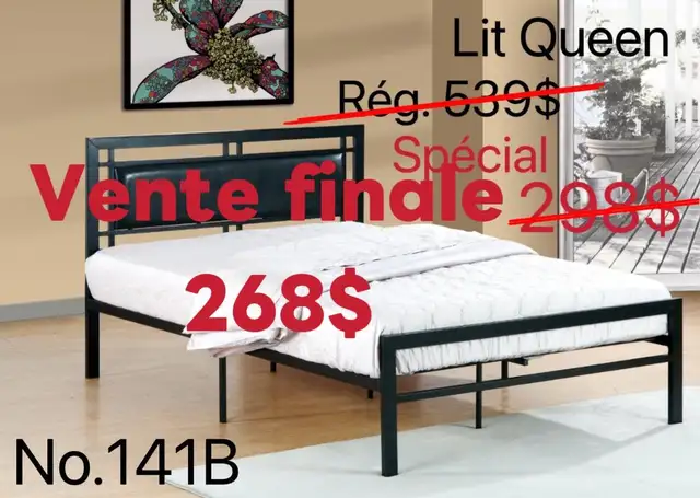 100%NEUF!!! Des lits et des meubles à Liquidation!!! in Beds & Mattresses in City of Montréal - Image 6