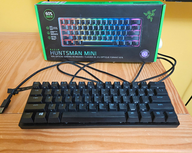 Razer Huntsman Mini 60% Clicky Optical Gaming Keyboard in Mice, Keyboards & Webcams in Markham / York Region