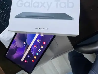 New Samsung Galaxy tab s7 fe 12.4 inch 64gb storage, View more