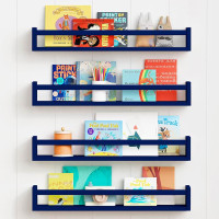White Wall Bookshelf Set for Kids