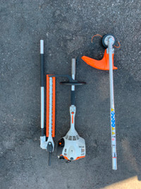 Stihl Kombi-system KM-56 with hedge trimmer and trimmer