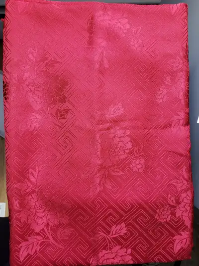 Cranberry Red Jacquard Fabric, View more