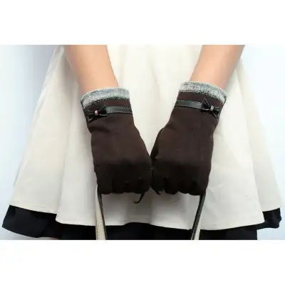 Women Touchscreen Fashion Winter Gloves (Bow, Size S-M), View more