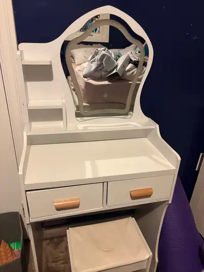 used children’s vanity(stool not for sale), View more