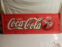 Coca-Cola Vacuum formed sign-embossed