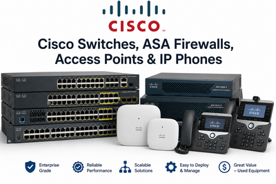 Cisco Switches, ASA Firewalls, Access Points & IP Phones – Bulk, View more