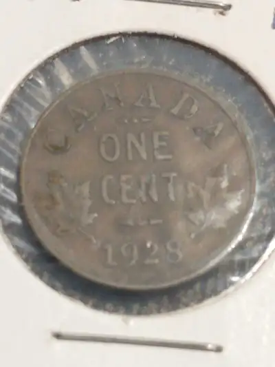 Lovely 1928 Canada one cent KM#28, View more