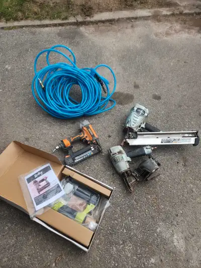 Have some air tools no longer needed framing nailers, brad nailers staplers located in Marmora msg f...