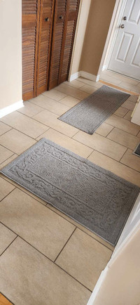 New Carpet rug mat runner x2 grey entryway
