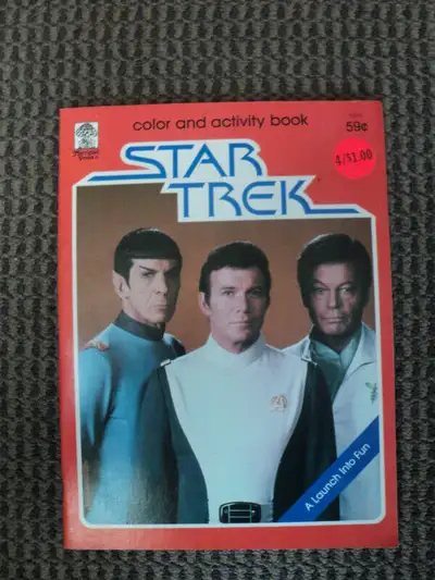 Vintage Star Trek Colouring Book 1979 *NEVER USED/Mintish Shape* Please click on vendors listings fo...