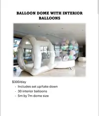 Bouncy balloon dome 