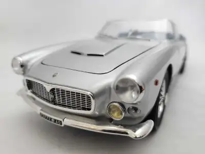 1959 Maserati 3500GT Vignale Convertible Silver 1:18 Diecast, View more