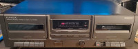 Vintage Kenwood double cassette tape deck 
