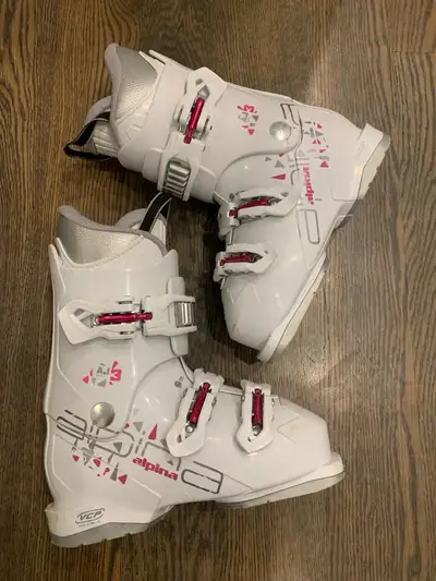Alpina AJ3 Junior Downhill Ski Boots - Size 22-22.5, View more
