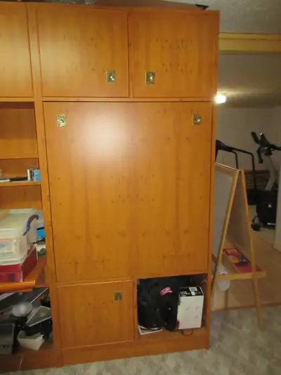 Wooden Storage Cabinet with fold out Table, View more