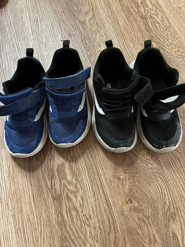 2 pairs toddler shoes 