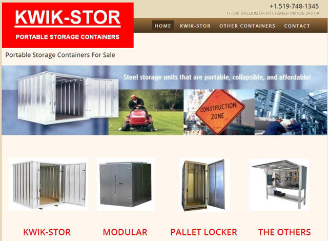 KWIK-STOR MODULAR STORAGE CONTAINERS. SELECT A SIZE STORAGE UNIT in Outdoor Tools & Storage in London - Image 2