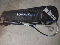 Prince Power Ring Tech ti squash racquet-like new + ball
