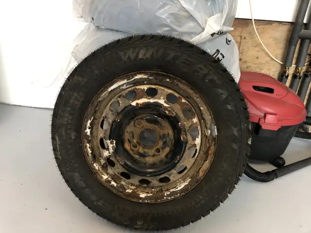 1- 14 inch new winter tire on a rim. in Tires & Rims in Cape Breton - Image 2