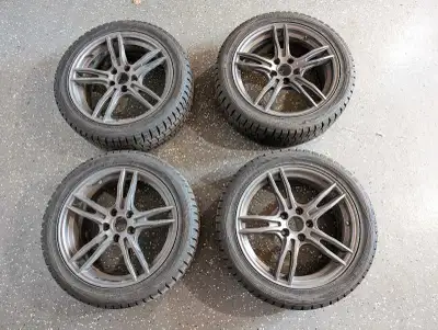 225/45R17 Dunlop Winter tires and rims 5x108mm bolt pattern