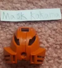 Lego Bionicle Kakama Mask. Dark Orange. Year 2001