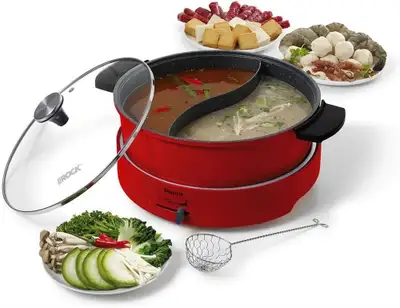 5L Starfrit The Rock XL Dual-Sided Electric Hot Pot Non-Stick, View more