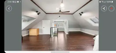 Huge fully furnished single suite Loft c/w Android TV
