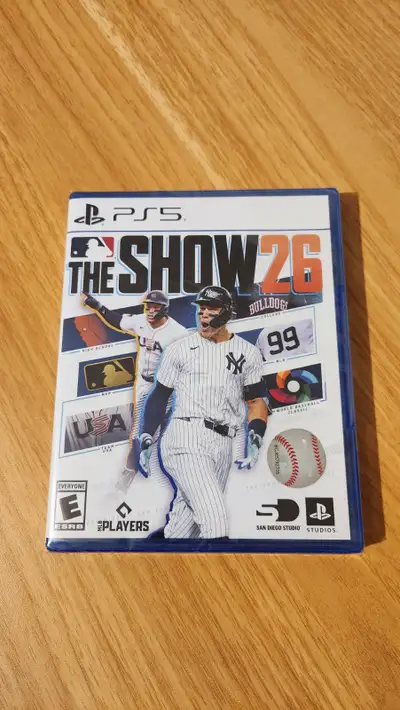 Sealed in box MLB The Show 26 for PS5. I am located in Southwest Edmonton and can meet somewhere clo...
