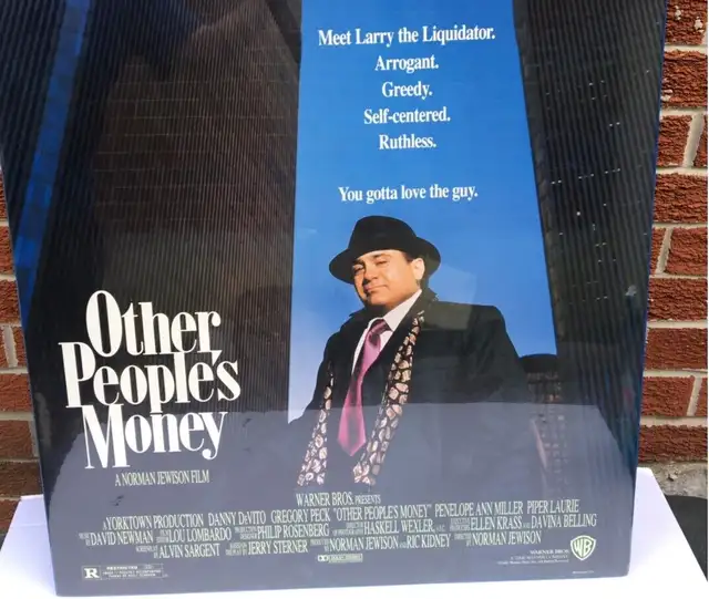 Danny DeVito movie poster: Other People's Money "OPM" in Arts & Collectibles in Markham / York Region - Image 2