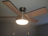 Hunter Tarrant 36 inch LED Indoor Brushed Nickel Ceiling Fan