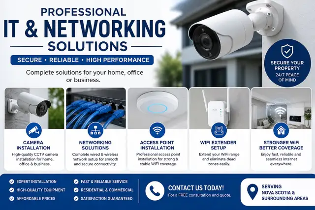 Professional CCTV, WiFi & Networking Services