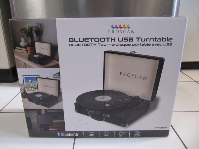 Proscan Model PTT105BT Bluetooth USB Turntable Brand New Tested in General Electronics in Mississauga / Peel Region