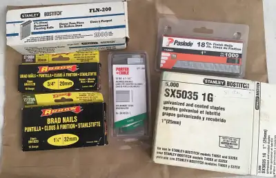 Nails and Staples for Brad gun, View more