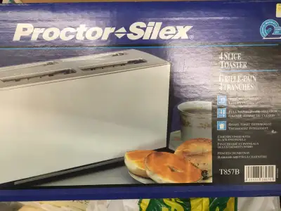 VINTAGE  NEW PROCTOR SILEX 4 SLICE TOASTER & MORE ITEMS, View more