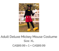 Mickey Minnie Costumes for sale