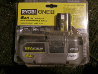 Ryobi 18 Volt Lithium Ion Batteries and Chargers –New / Near New