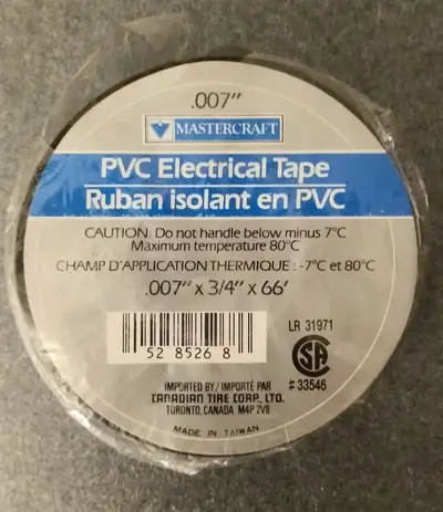 BNIP - 66 feet Mastercraft PVC Electrical Tape Roll, View more