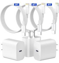 New iPhone Fast Charger [MFi Certified] 3 Pack 20W PD USB C Wall