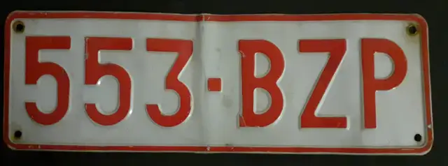 BELGIUM LICENSE PLATE62863738519682121