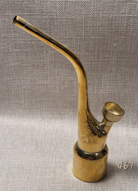 Tobacciana collection. Collectable Brass pipe.